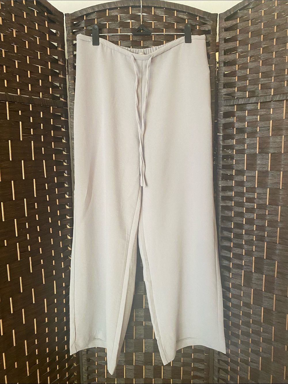 Autres Filles Woman’s Light Gray Drawstring Trouser Pants